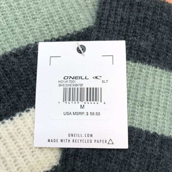 Oneill Women's Size M Sand Dune Striped Long Sleeve Pullover Sweater, NWT - Picture 5 of 11